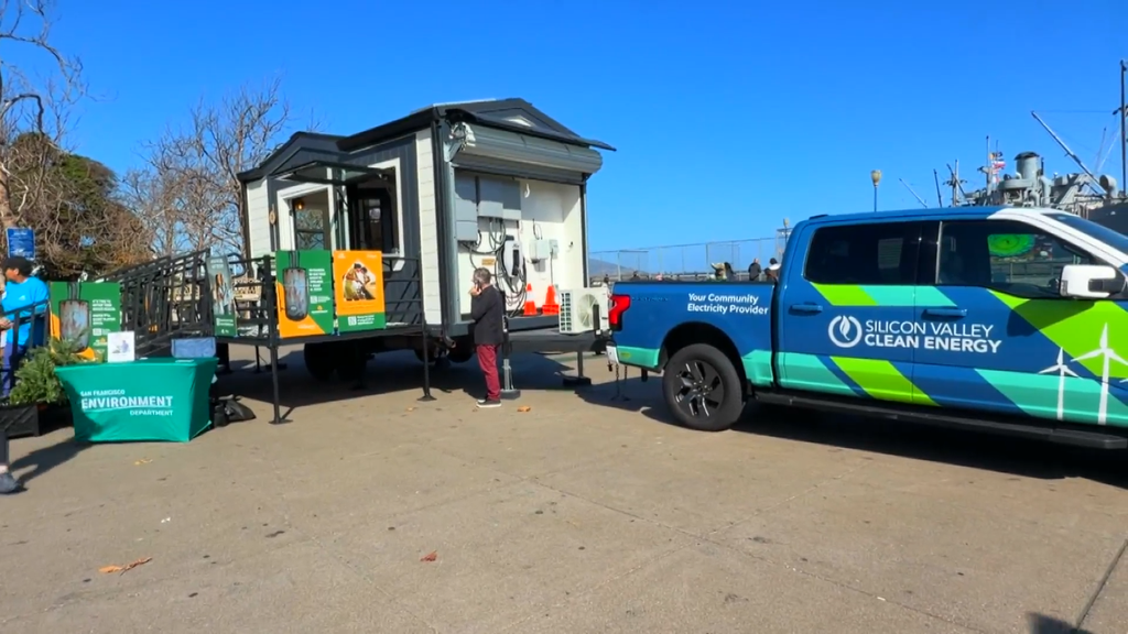 Pop-up all-electric mobile home in San Francisco demonstrates carbon-free buildings of the future — CBS Bay Area (KPIX), San Mateo Technology news