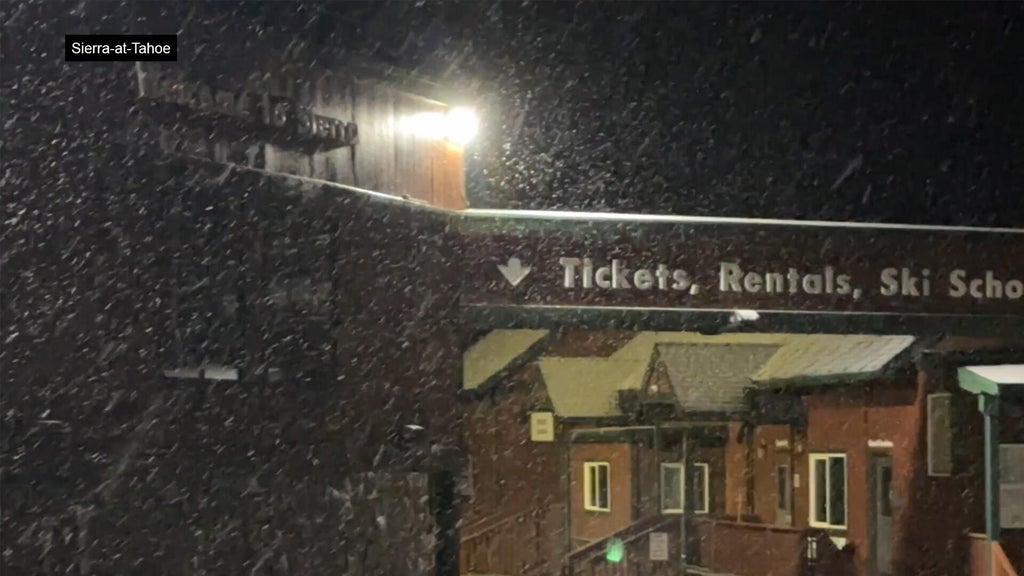 Northern California Sierra sees some early-season snow — CBS Bay Area (KPIX), San Mateo Sports news