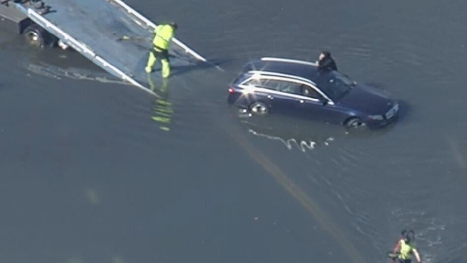 Flooding in parts of Marin County as coastal flood advisory in effect for Bay Area — CBS Bay Area (KPIX), San Mateo Community news