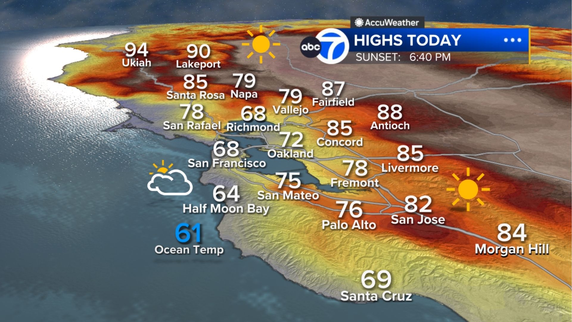 AccuWeather Forecast: Relief from heat is here with fog along the coast
       — ABC 7 Bay Area, San Mateo Community news