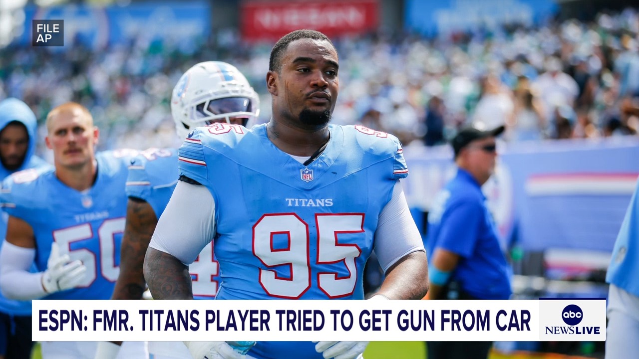 Jordan Elliott was released by Titans after pulling out gun in parking lot, coach Robert Saleh says
       — ABC 7 Bay Area, San Mateo Sports news