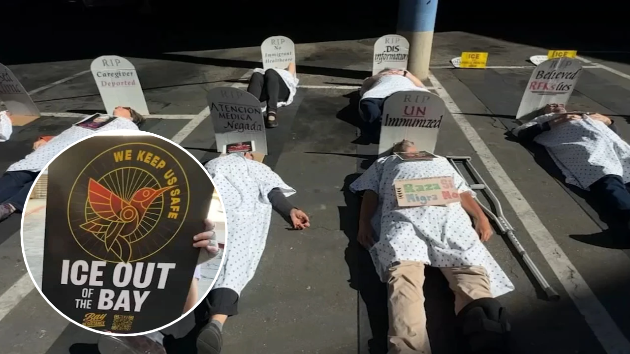 Activists demand end to ICE activity at Oakland's Eastmont Mall, stage 'die-in' demonstration
— ABC 7 Bay Area, San Mateo Real Estate news