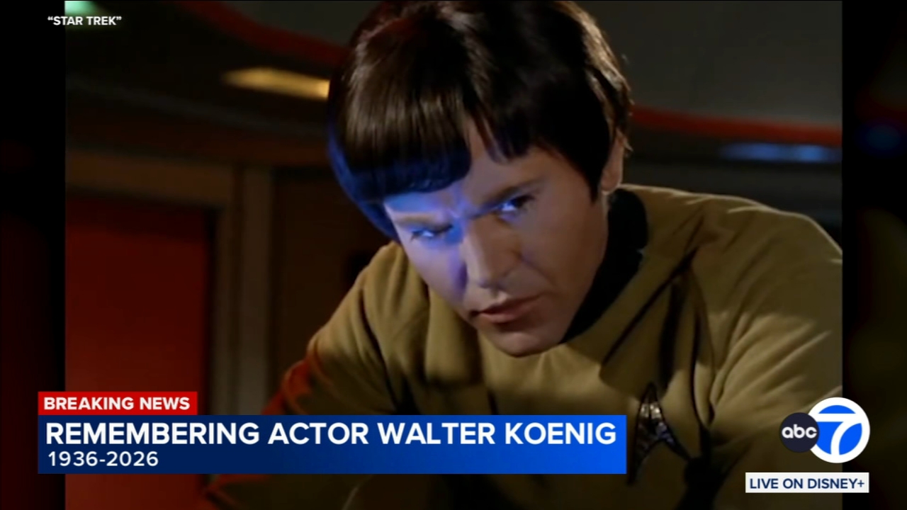 Walter Koenig, Ensign Chekov on original 'Star Trek' series, dies at 90
โ ABC 7 Bay Area