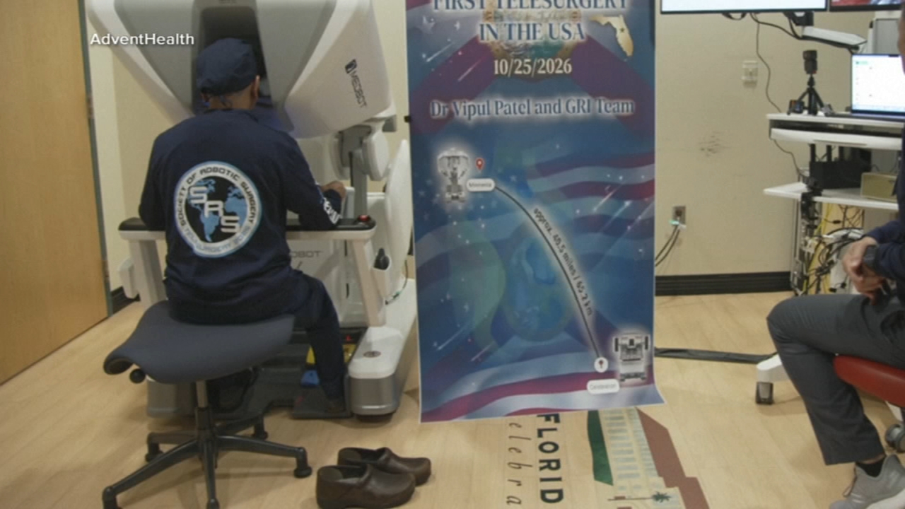Doctor performs surgery on patient at hospital 35 miles away using robotics
— ABC 7 Bay Area, San Mateo Health news