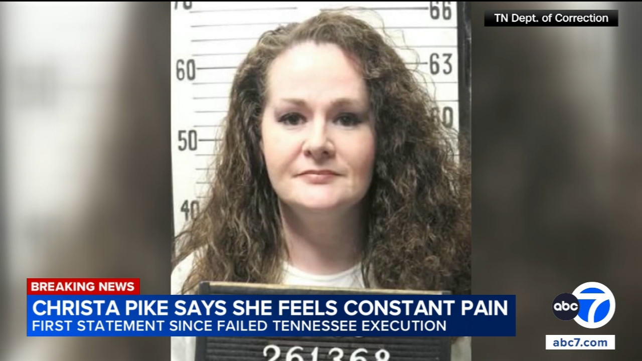 Christa Pike says she's 'recovering' after botched execution in new statement
       — San Mateo Community news