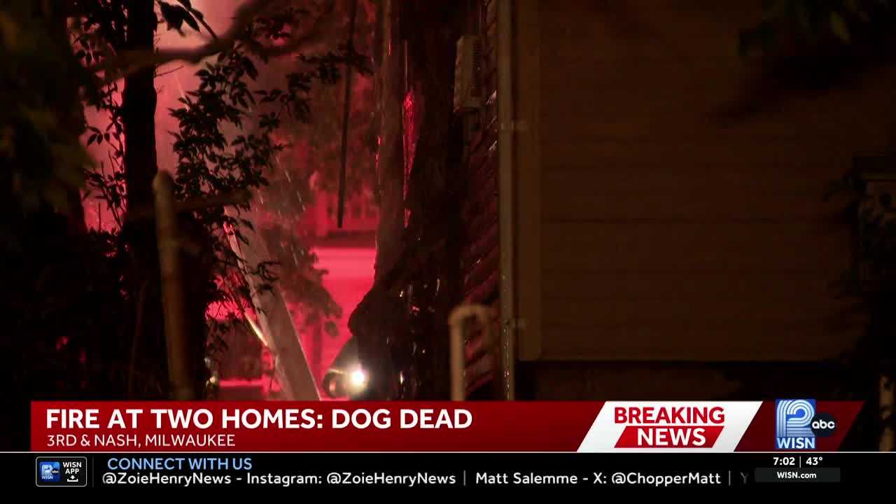 Dog killed during overnight fire that spread from one Milwaukee home to a second — WISN 12 Milwaukee, San Mateo Community news