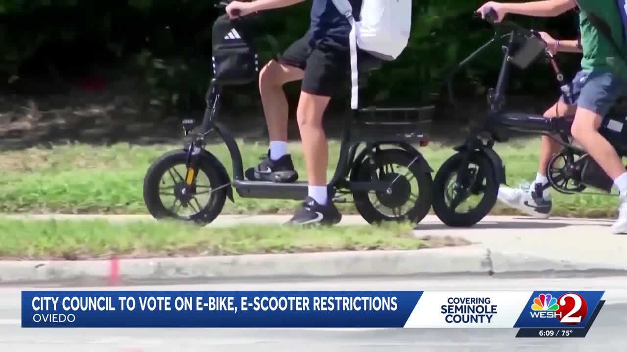 Oviedo city council to vote on micromobility rules to improve sidewalk safety — WESH 2 Orlando, San Mateo Government news