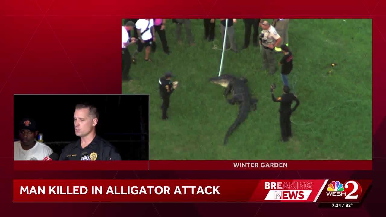 Alligator attacks, kills man who was fishing in Winter Garden, police say — WESH 2 Orlando, San Mateo Community news