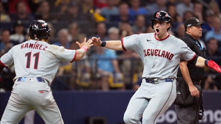 Chase DeLauter and José Ramírez lead the Guardians to a 7-3 win over the Rays in Game 1 of the ALCS — WTSP Sports Tampa Bay, San Mateo Sports news